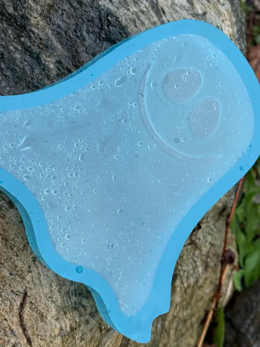 Glow-in-the-Dark Ghost Trinket Tray – Handmade Resin Catchall Dish