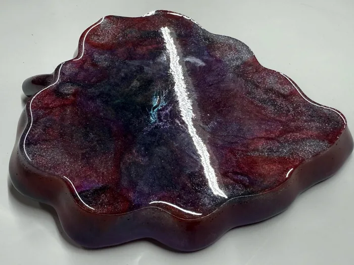 Fairy Garden Leaf Tray – Handmade Resin Catchall