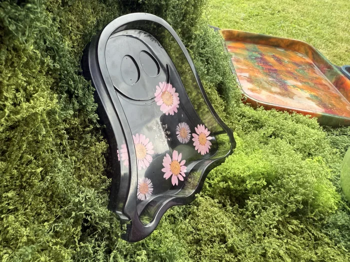 Flowery Ghost Tray