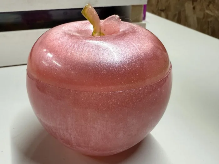 Enchanted Apple Resin Box – Handmade Keepsake & Trinket Storage