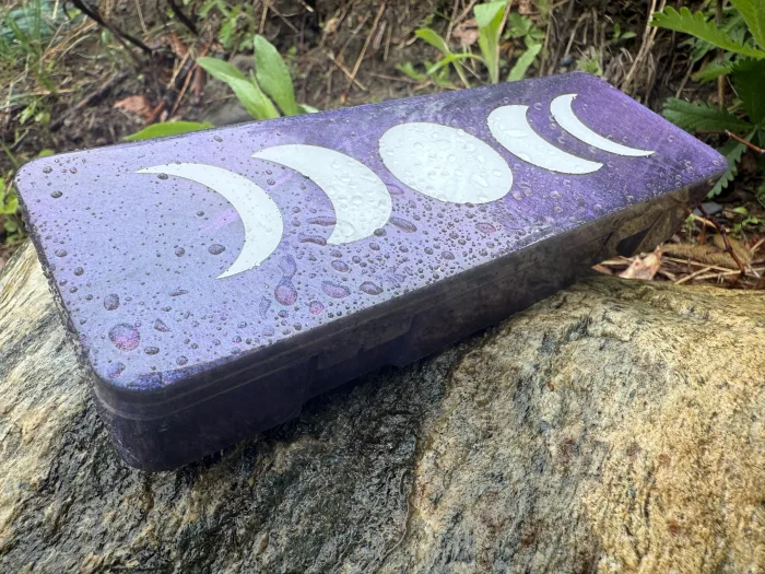Moon Phase Resin Storage Box – Dice Box, Crystal Keeper & Celestial Organizer
