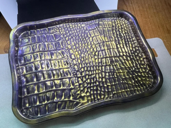 Dragon Scale Resin Tray | Fantasy Inspired Catchall, Dice, Rolling Decor