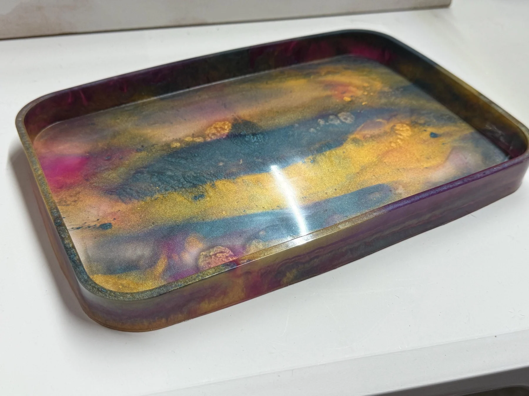 Handmade Resin Tray | Jewelry Dish, Rolling, Dice rolling