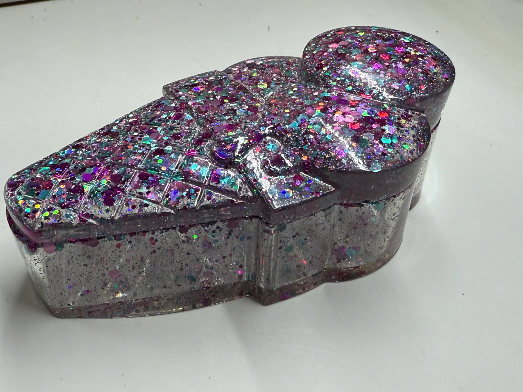 Handmade Resin Ice Cream Trinket Box | Jewelry, Dice, Candy & Desk Organizer | Custom Color Options