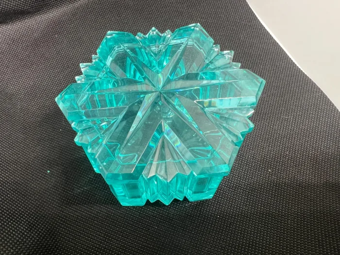 Handmade Geometric Resin Box | Crystal Inspired Jewelry, Dice, Trinket Storage Container