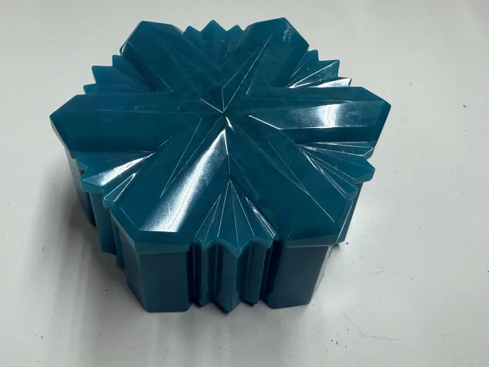Handmade Geometric Resin Box | Crystal Inspired Jewelry, Dice, Trinket Storage Container